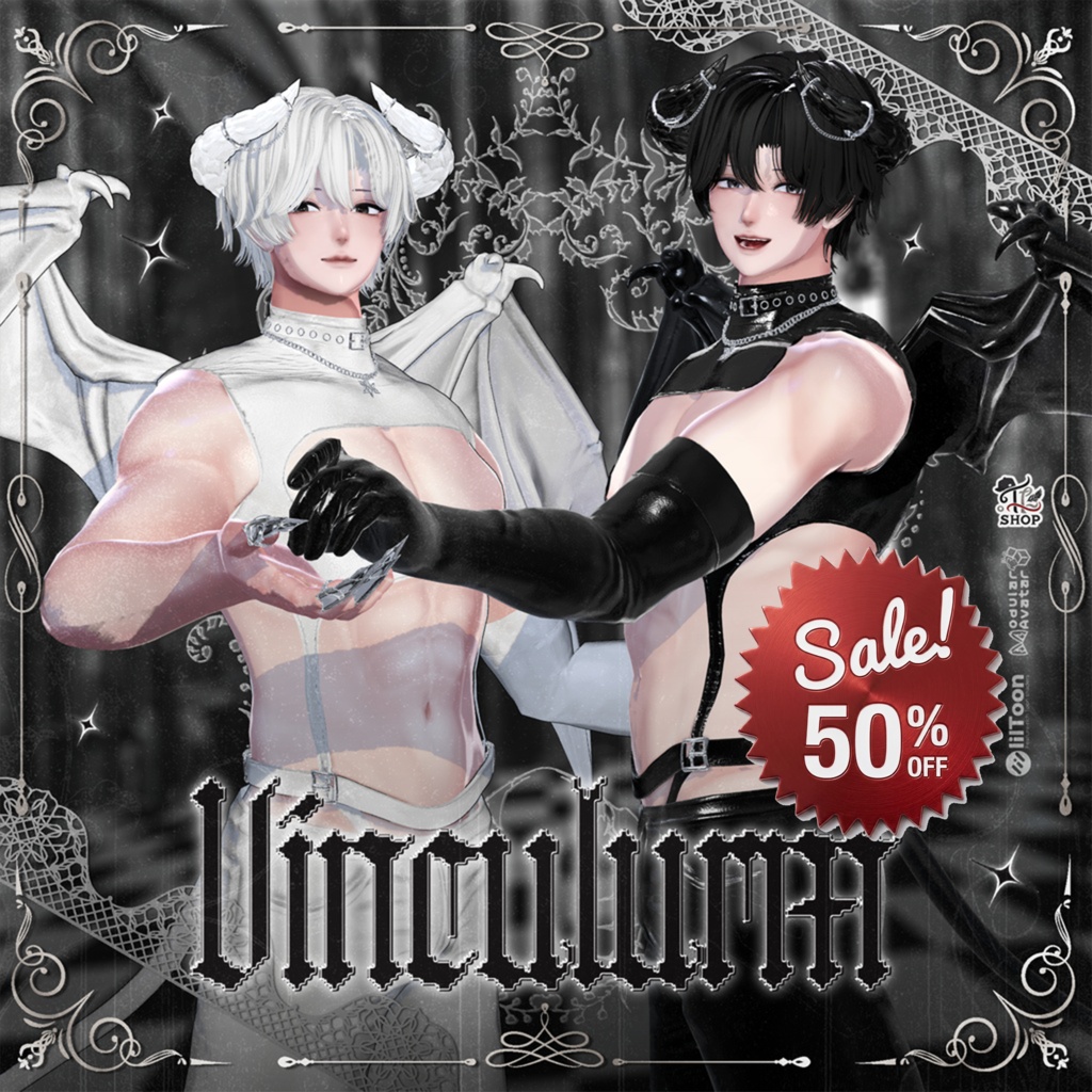 🎁夏 50% Sale🎁 『No. 26-7 / Vinculum』 For 4 Male Avatars (Only Weight Up)