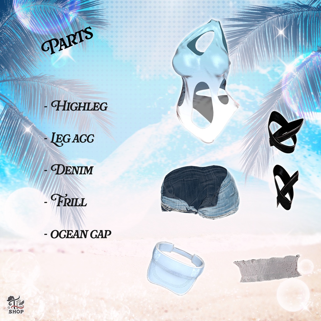 🎉Sale 中🎉 『No. 26-8 / Aura Mare』 For Female Avatar (12人)