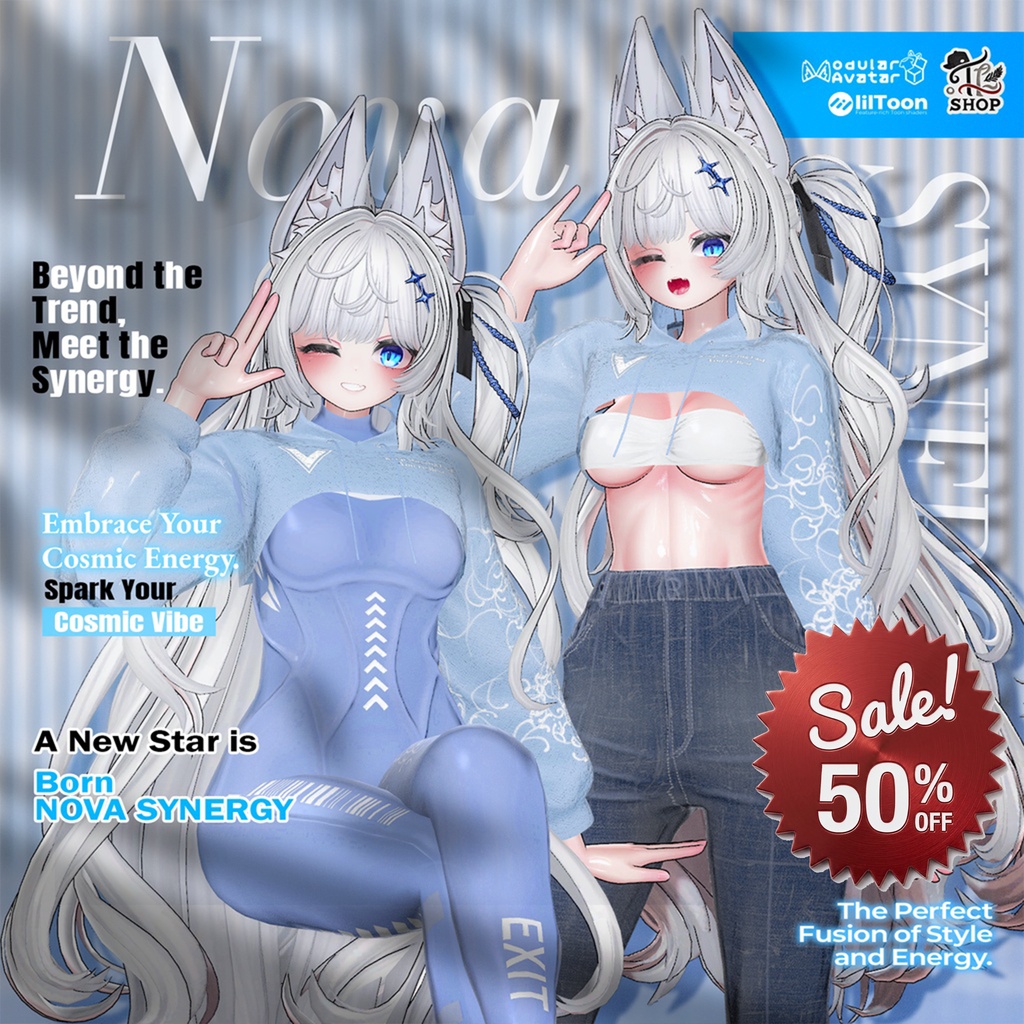 🎁夏 50% Sale🎁 『No. 26-9 / Nova Synergy』 For Female Avatar (21人)