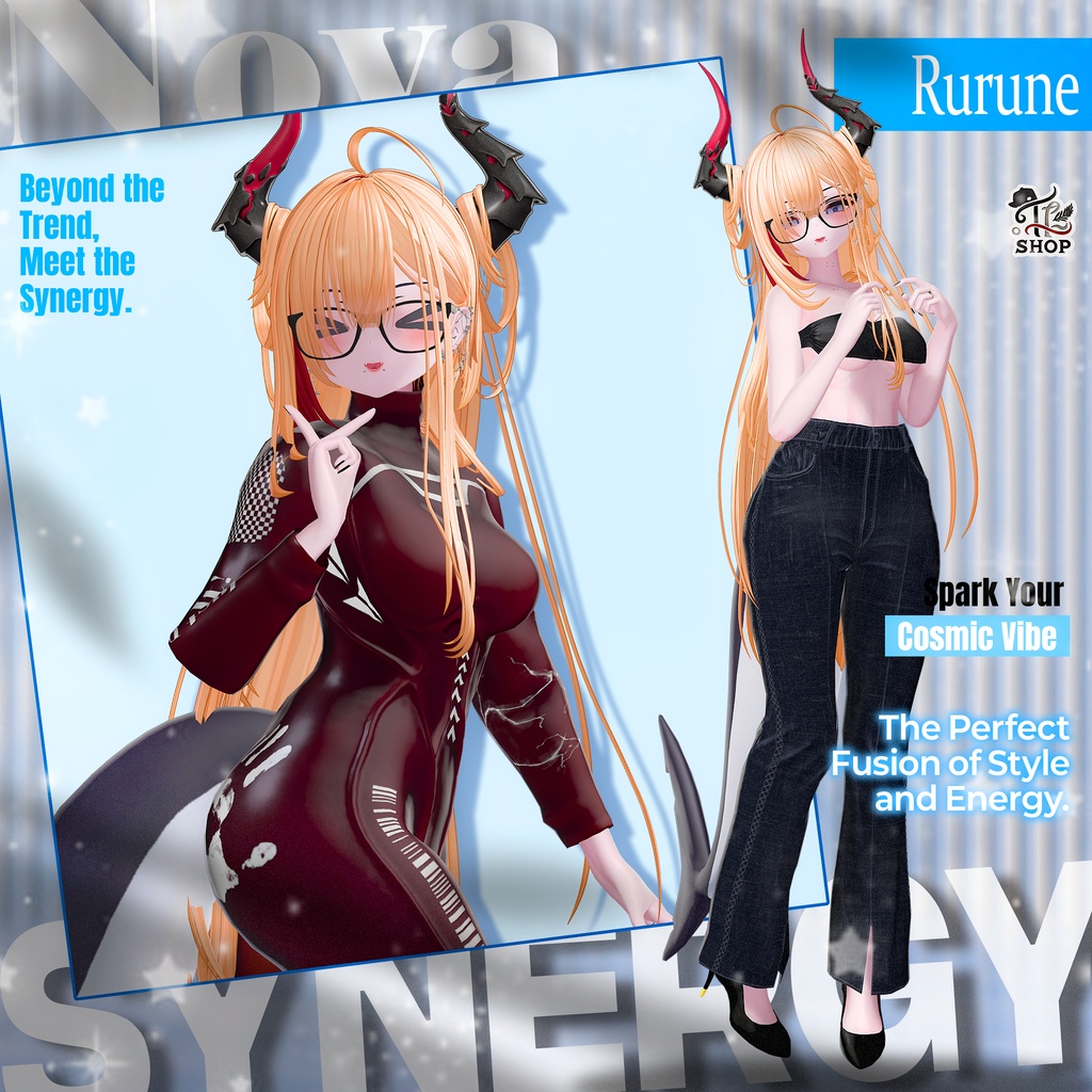 🎉50% Sale🎉 『No. 26-9 / Nova Synergy』 For Female Avatar (21人)