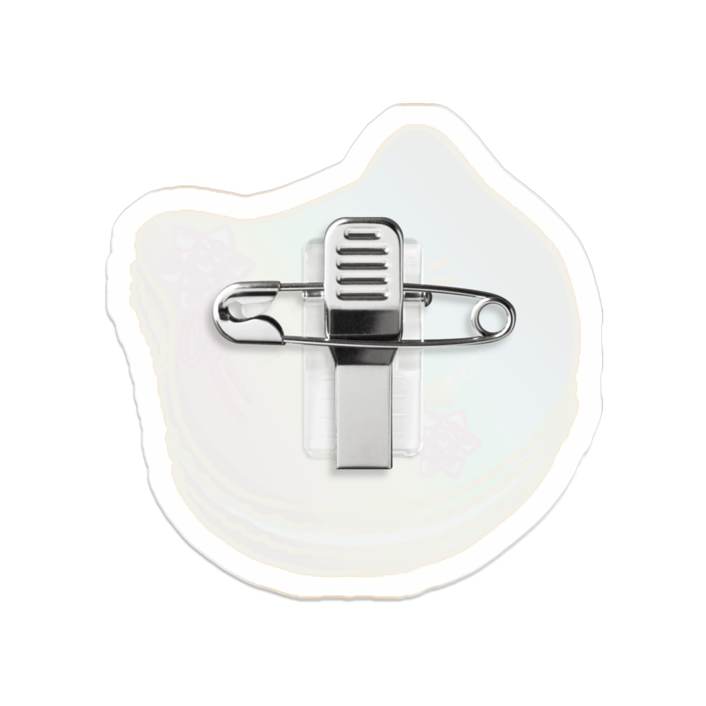 虹色ねこマカロンアクリルバッジ