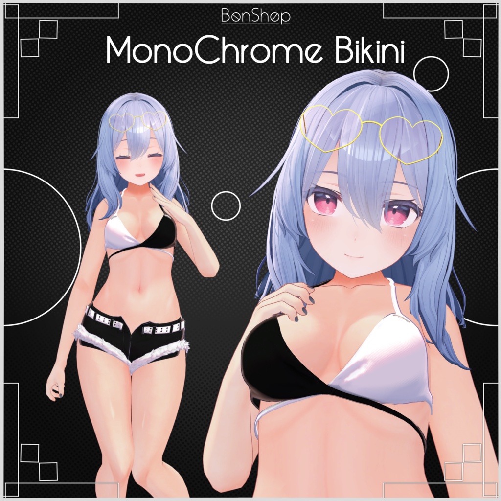 [Supports 5 Avatars] Monochrome Bikini