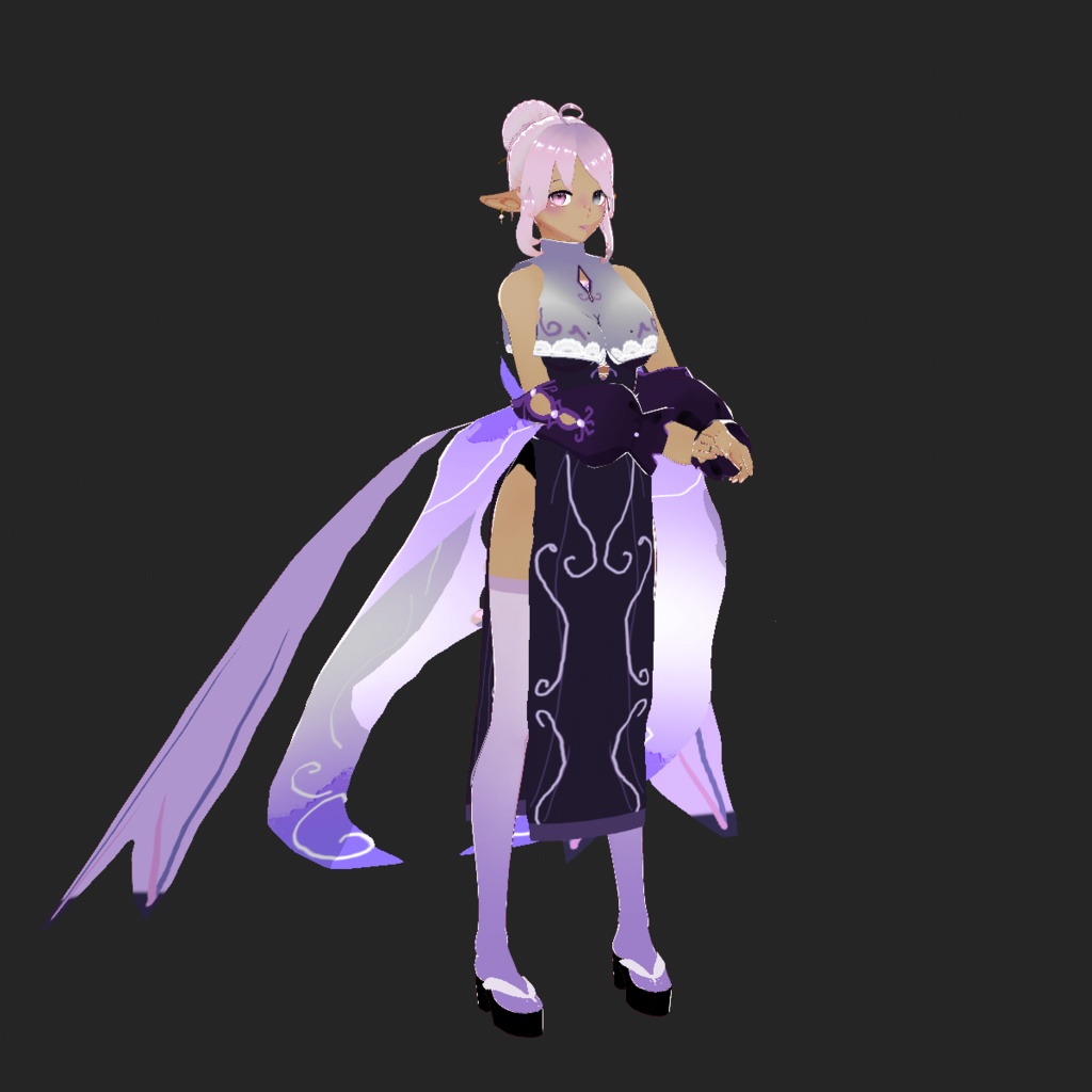 pearl purple dress