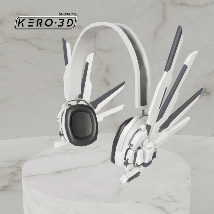 Hibiki - Cyberpunk Headphones - Rigged VRChat Accessory