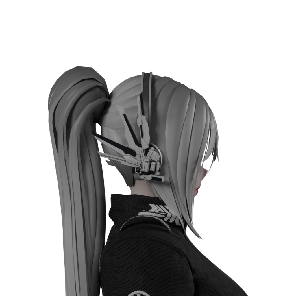 Hibiki - Cyberpunk Headphones - Rigged VRChat Accessory