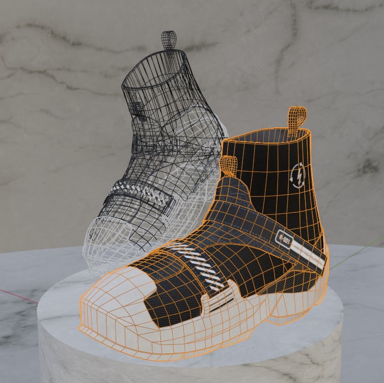 Tetsu - Cyberpunk Streetwear Sneakers - Rigged VRChat Shoes - 10 Designs