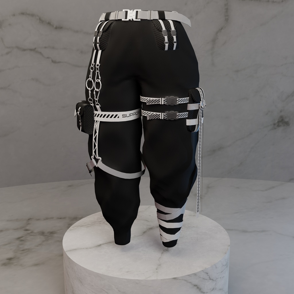 Ido - Techwear / Streetwear Pants - Modular Avatar ready - 7 Designs