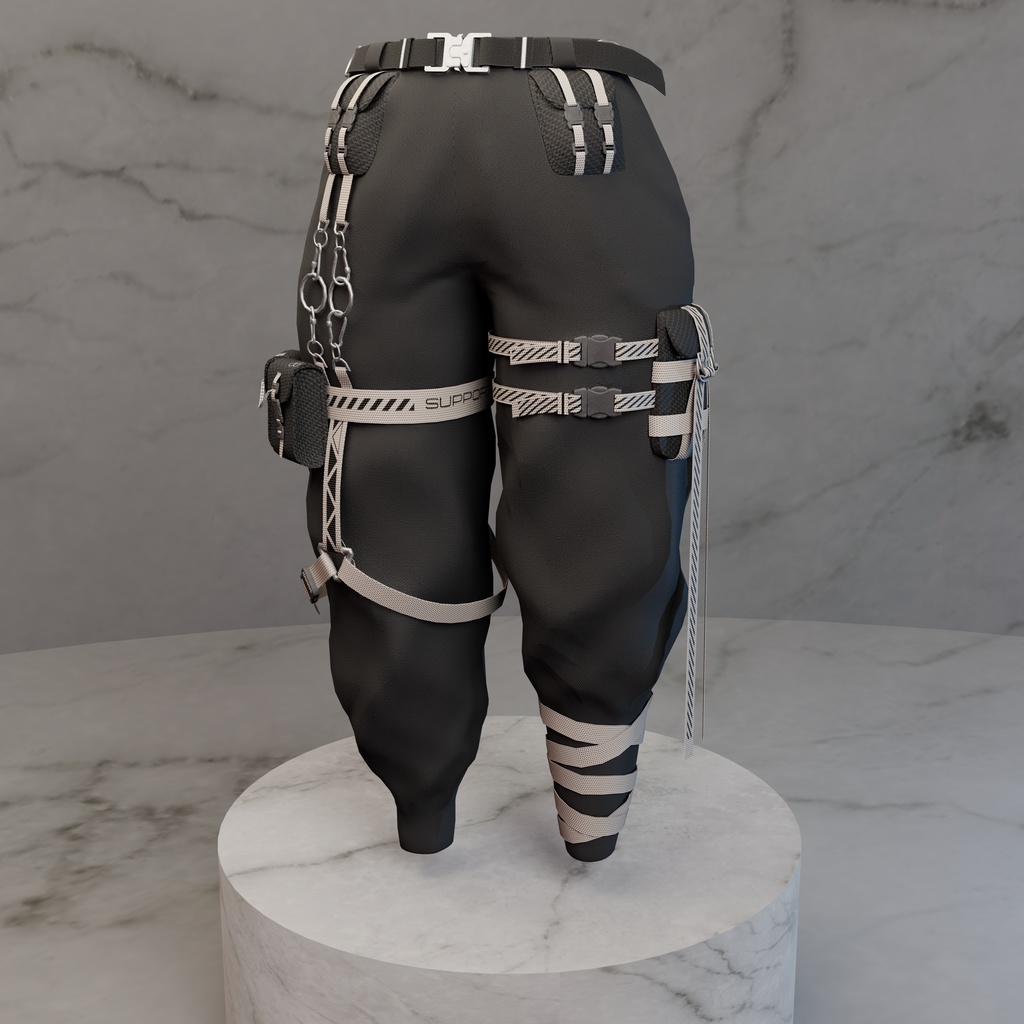 Ido - Techwear / Streetwear Pants - Modular Avatar ready - 7 Designs