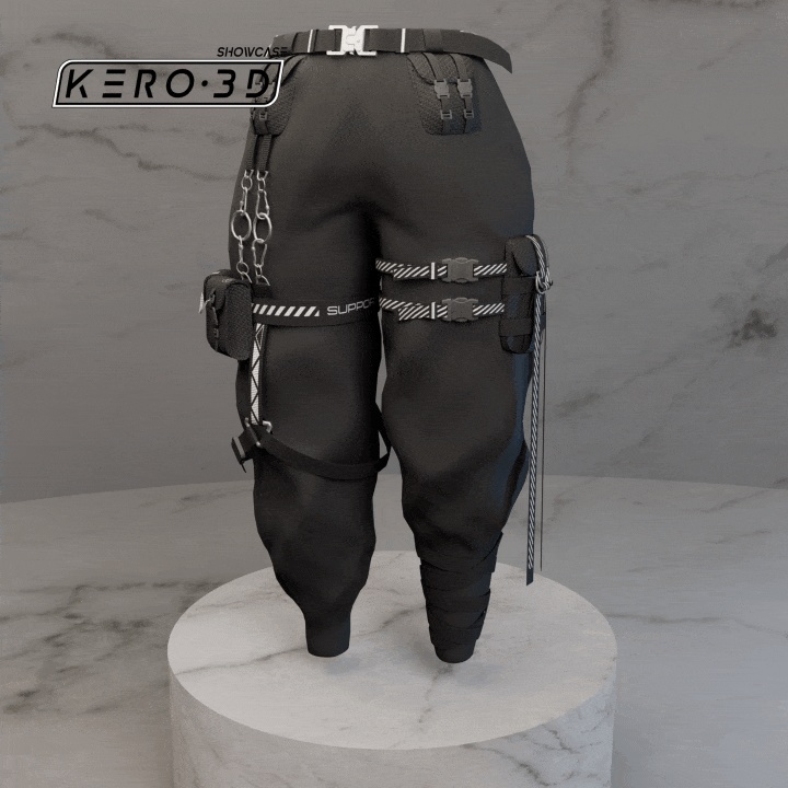 Ido - Techwear / Streetwear Pants - Modular Avatar ready - 7 Designs