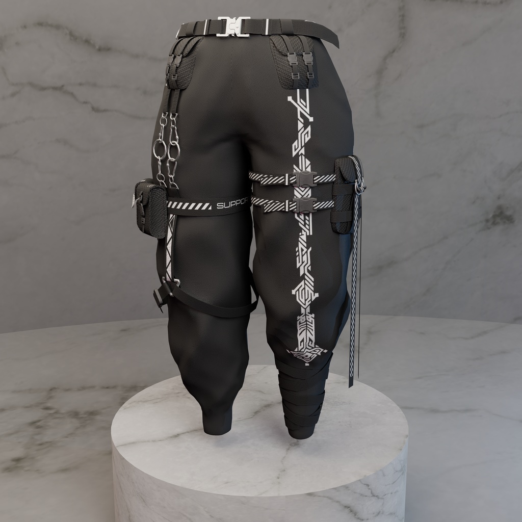Ido - Techwear / Streetwear Pants - Modular Avatar ready - 7 Designs
