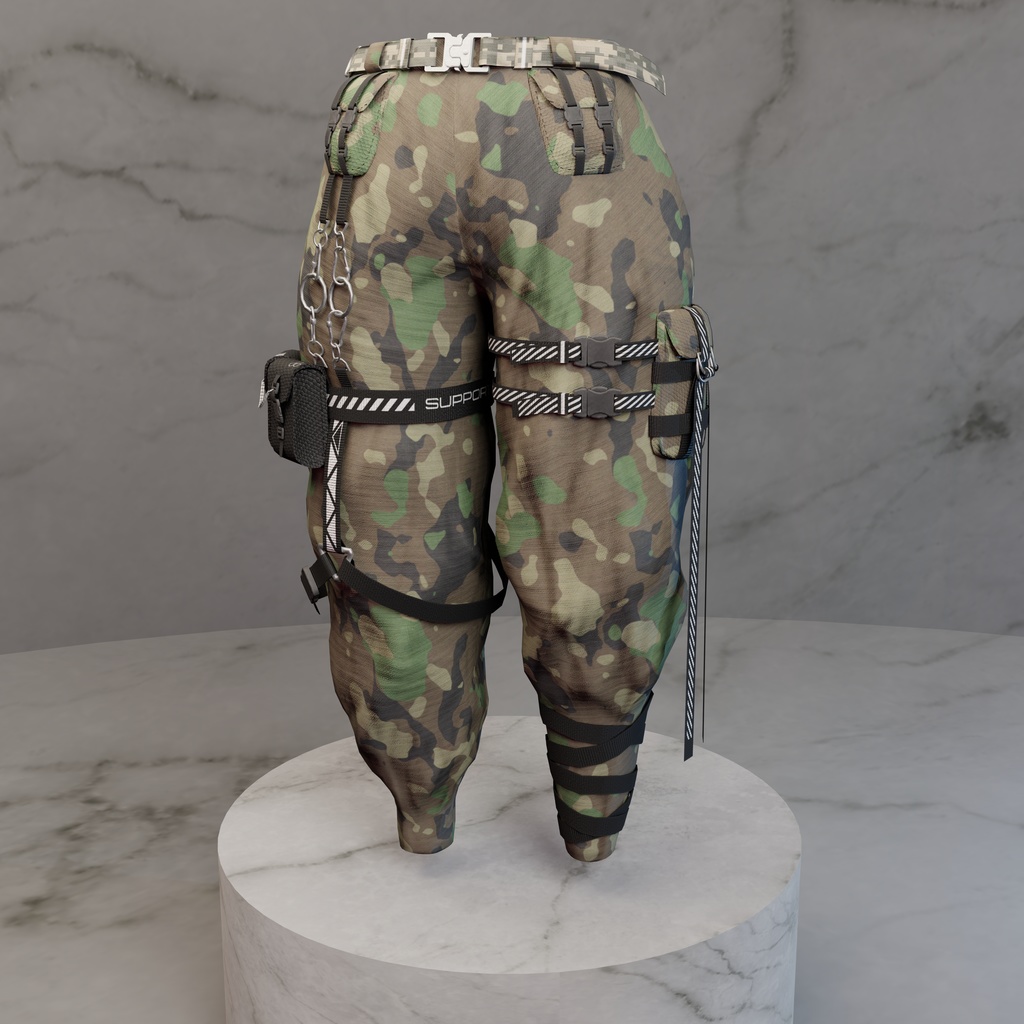 Ido - Techwear / Streetwear Pants - Modular Avatar ready - 7 Designs