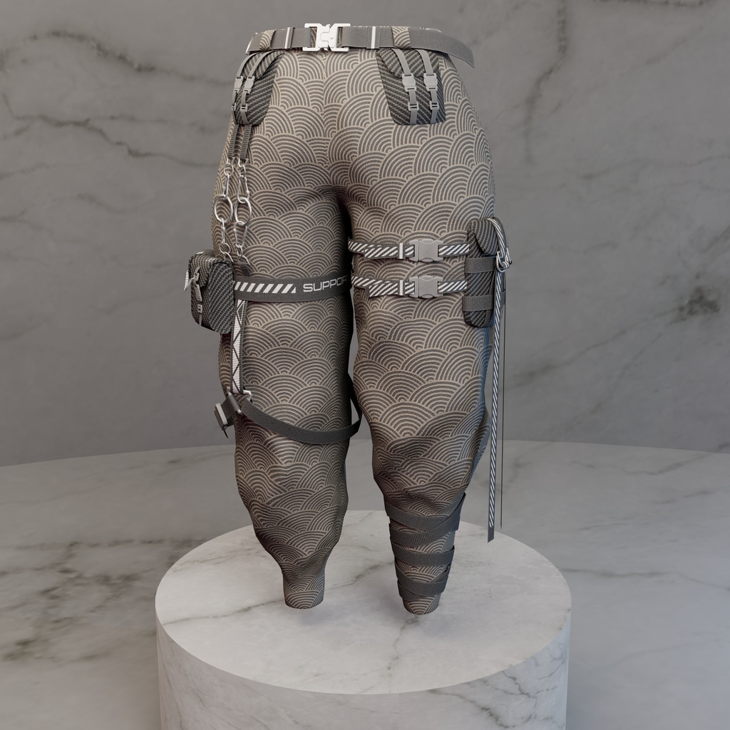 Ido - Techwear / Streetwear Pants - Modular Avatar ready - 7 Designs