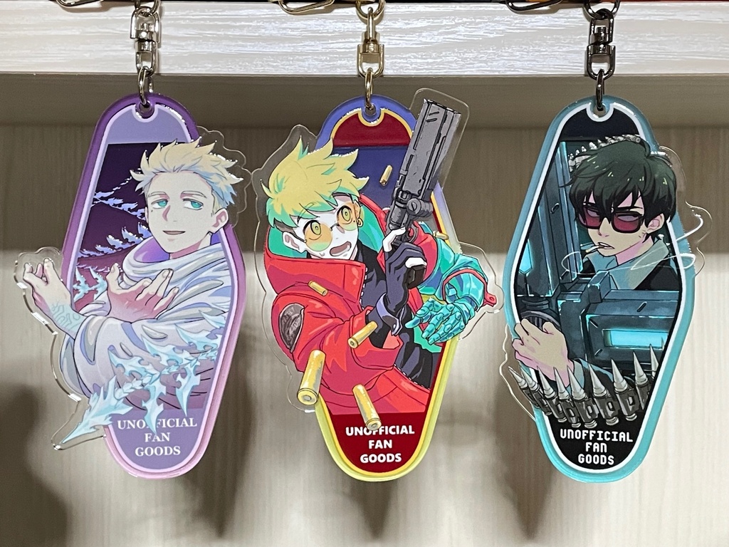 アクリルキーホルダー3種セット