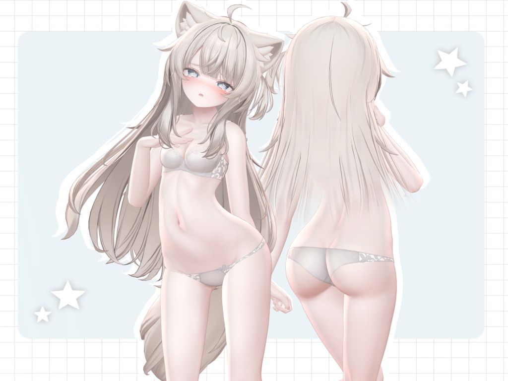 【Eku/エク】 ✨Cute face set+skin material✨