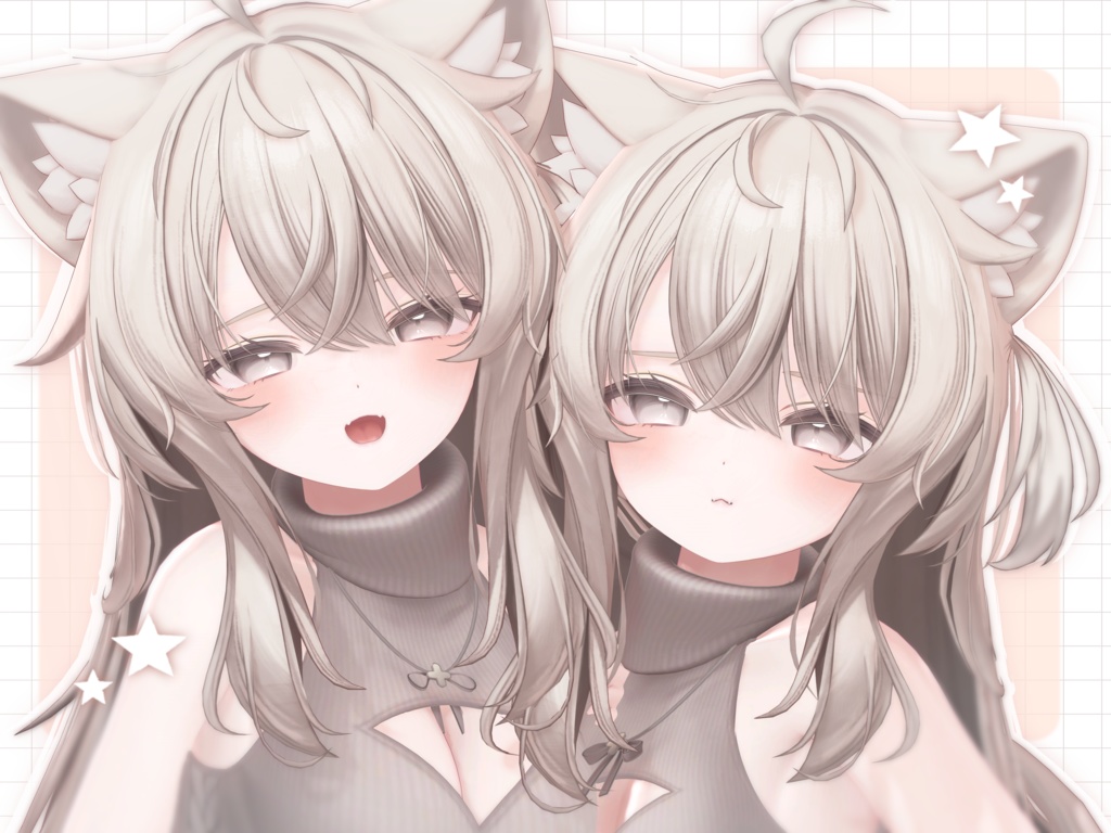 【Eku/エク】 ✨Cute face set+skin material✨