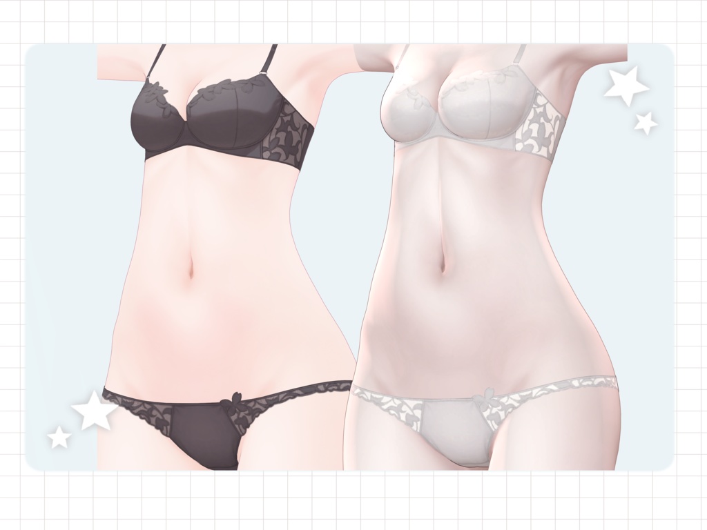 【Eku/エク】 ✨Cute face set+skin material✨