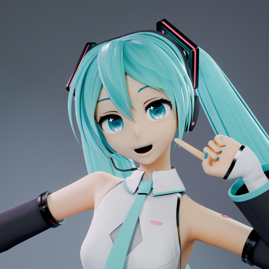 【無料MMD】HBS初音ミク_V4:Remix