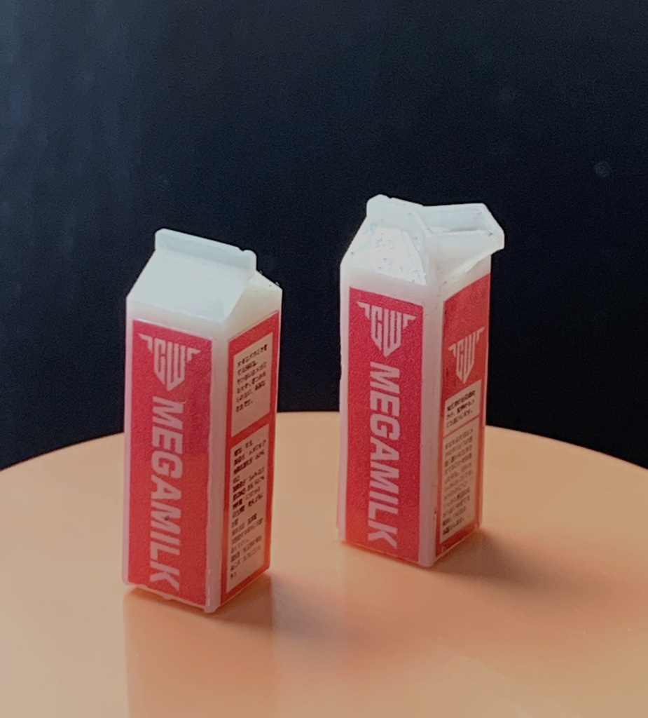 １／１２ 牛乳パック 2種セット - カフェコンレチェ - BOOTH