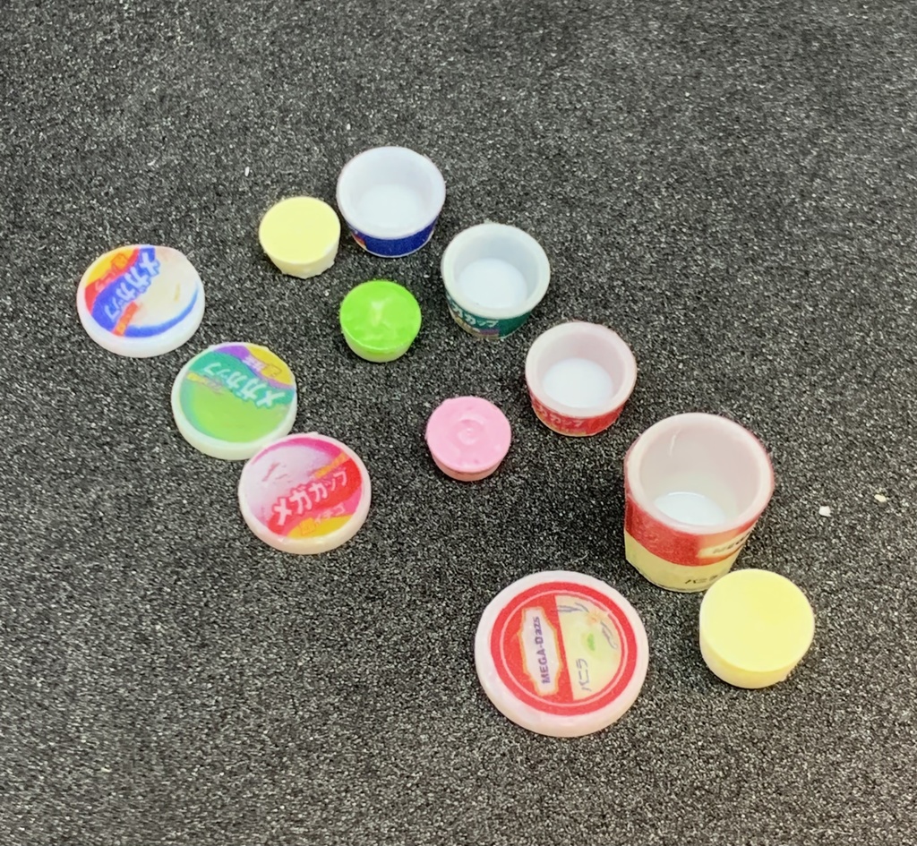 1/12 カップアイスセット:メガカップ