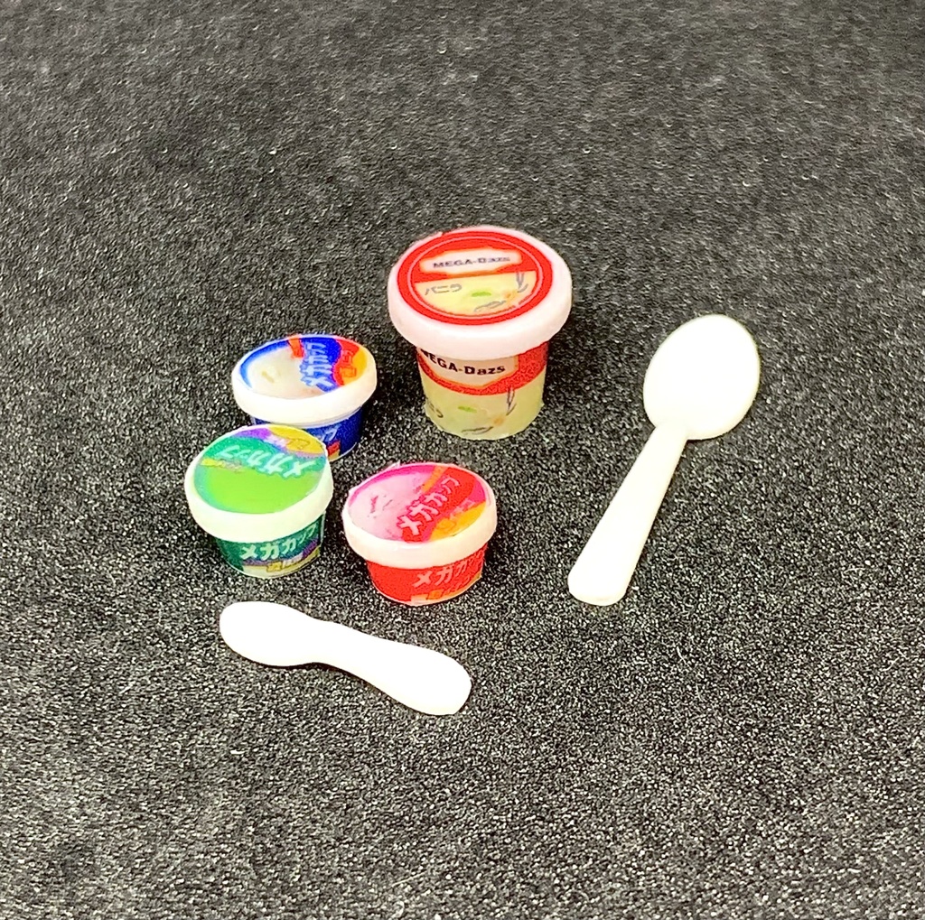 1/12 カップアイスセット:メガカップ