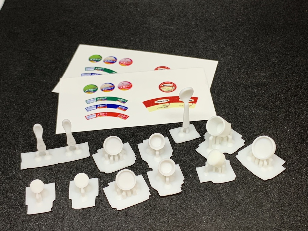 1/12 カップアイスセット:メガカップ