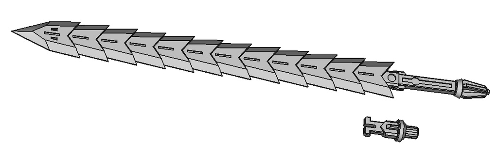 蛇腹剣「改良版」 1/10~1/12サイズ