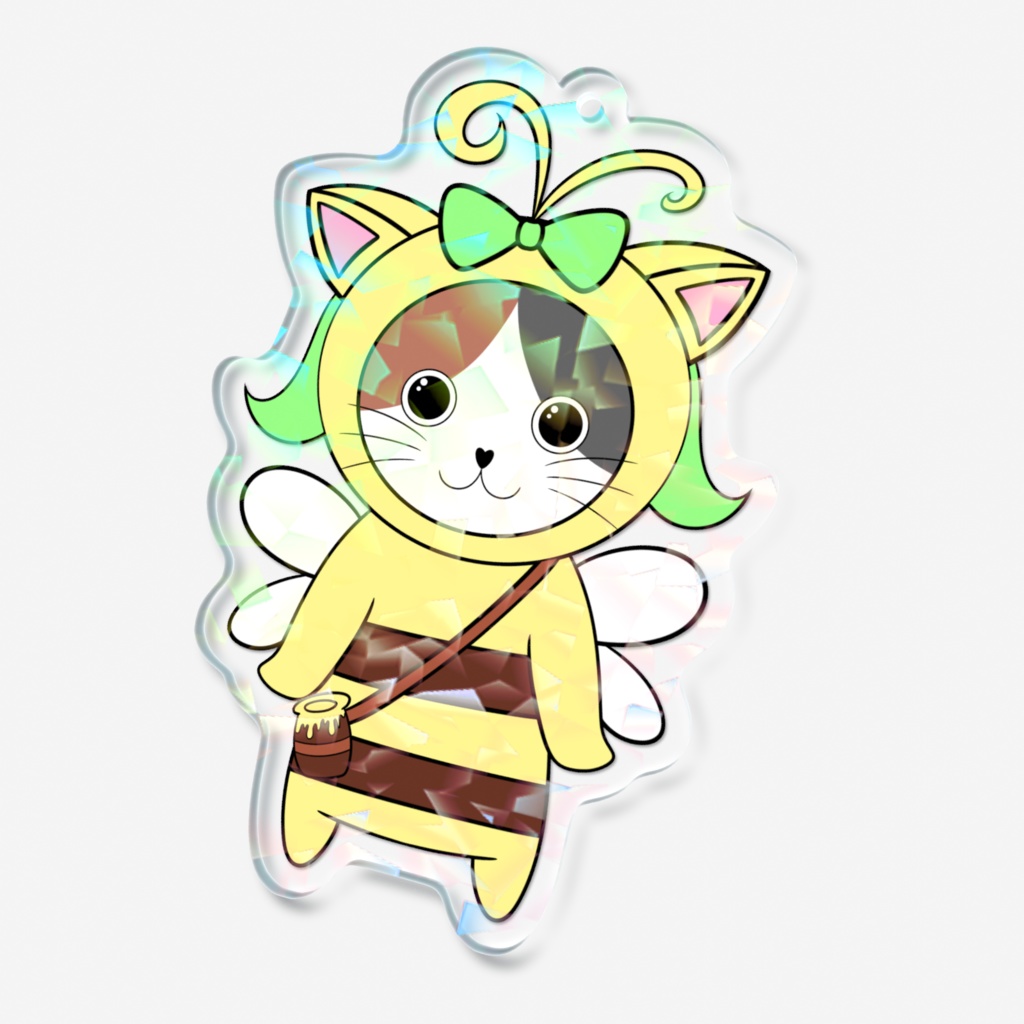 かぷはにー ホログラムアクリルキーホルダー 全身ver.