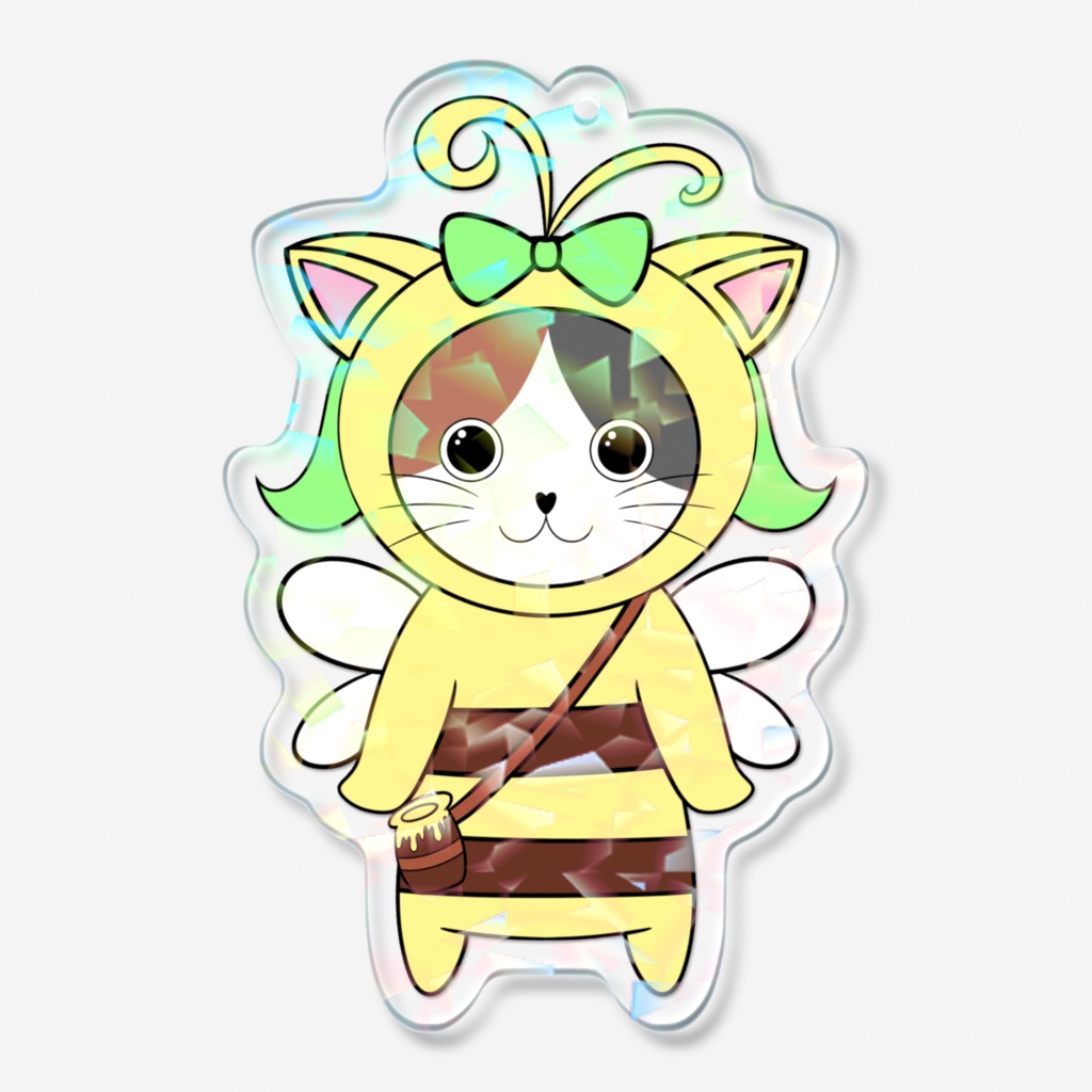 かぷはにー ホログラムアクリルキーホルダー 全身ver.