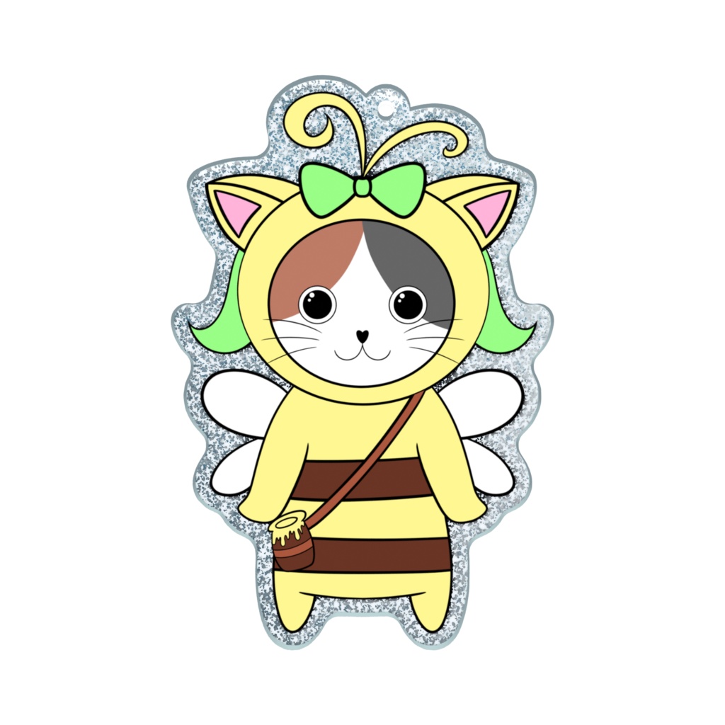 かぷはにー ラメアクリルキーホルダー 全身ver.