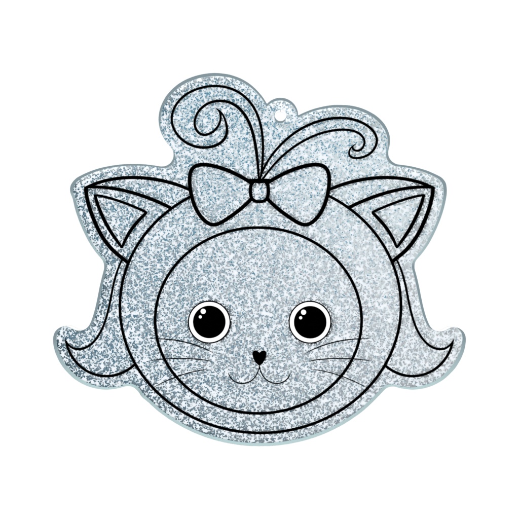 かぷはにー ラメアクリルキーホルダー フェイスver.