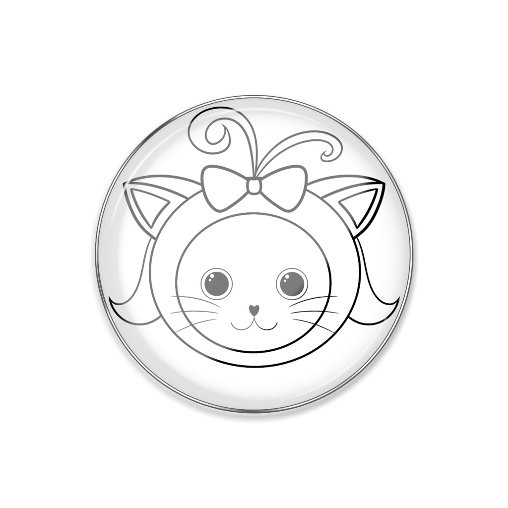 かぷはにー ピンバッジ フェイスver.