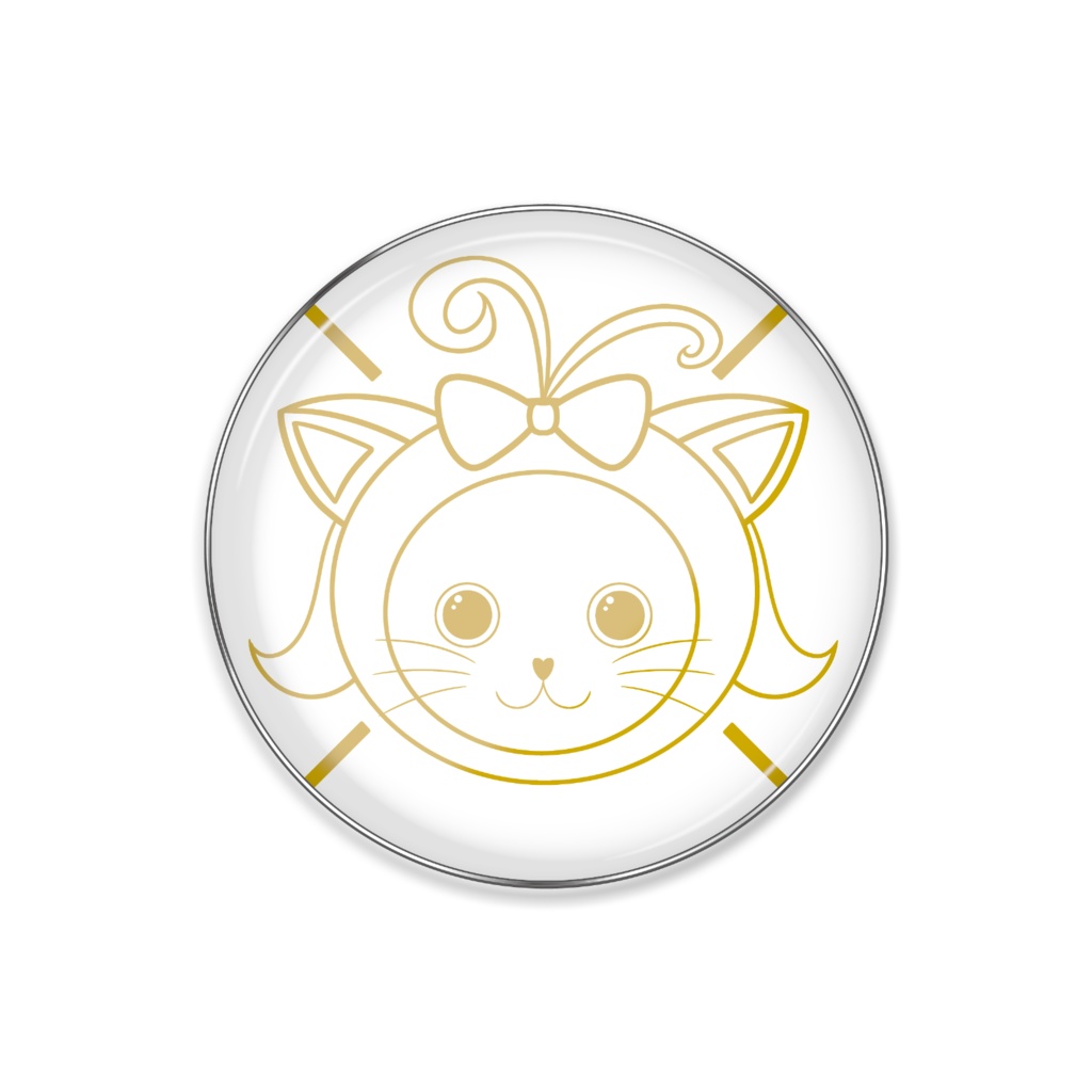 かぷはにー ピンバッジ ゴールドフェイスver.