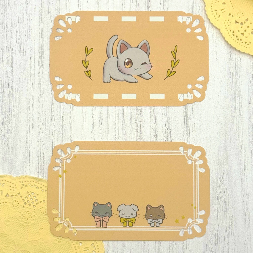 メッセージカード おめかしにゃんこVer(新デザイン)