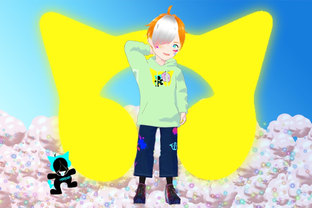 【無料版あり】【VRoid正式版対応】ExpCharmオリジナルパーカー