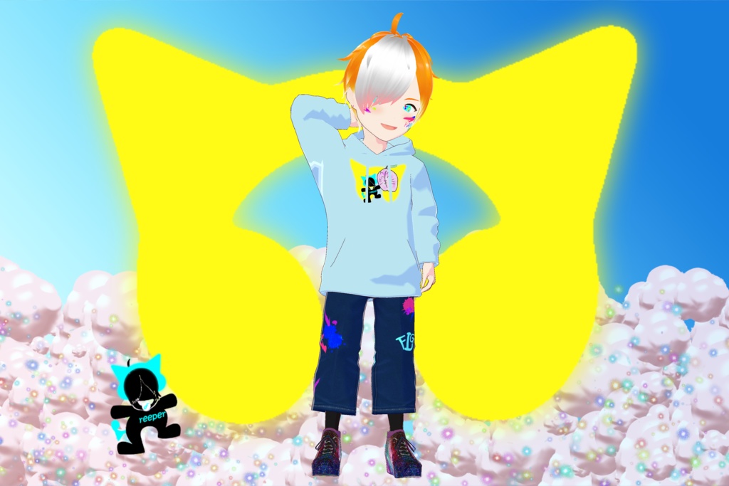 【無料版あり】【VRoid正式版対応】ExpCharmオリジナルパーカー