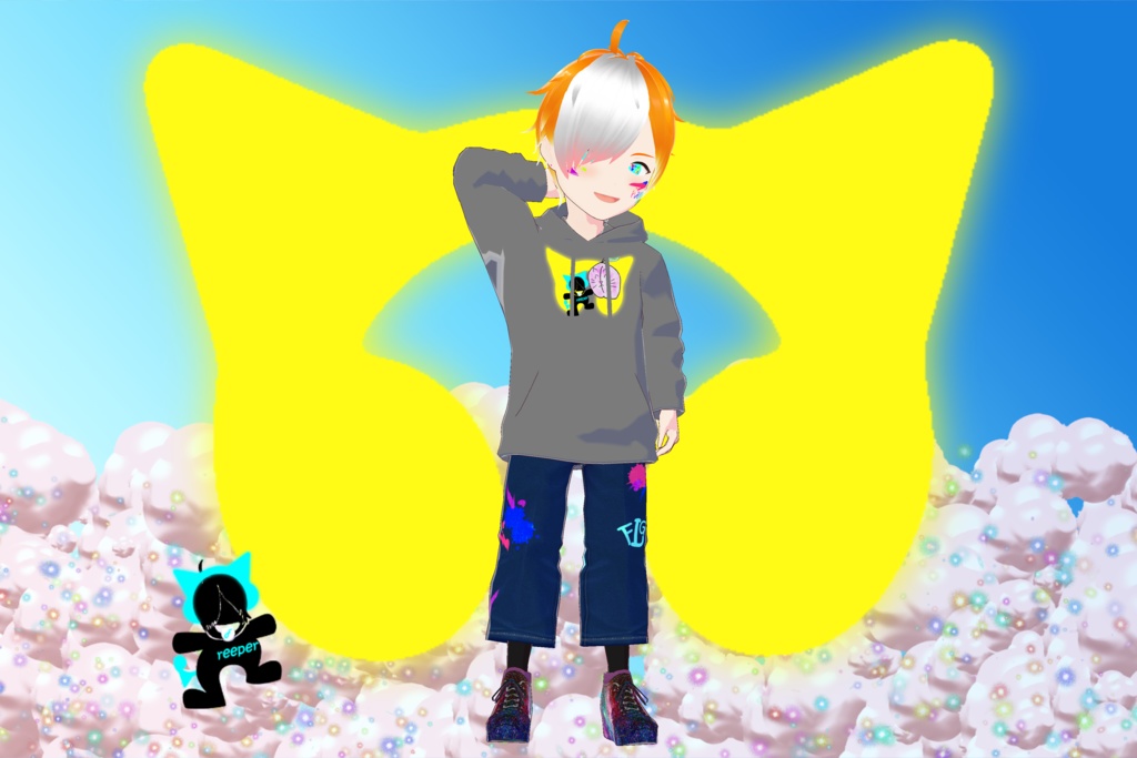 【無料版あり】【VRoid正式版対応】ExpCharmオリジナルパーカー