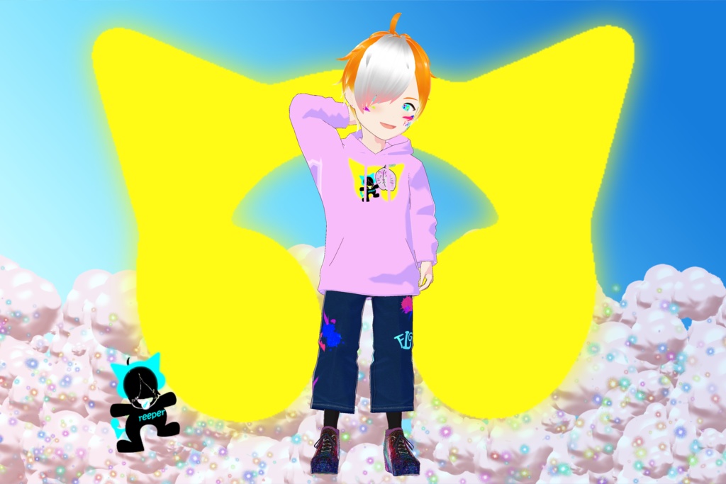 【無料版あり】【VRoid正式版対応】ExpCharmオリジナルパーカー