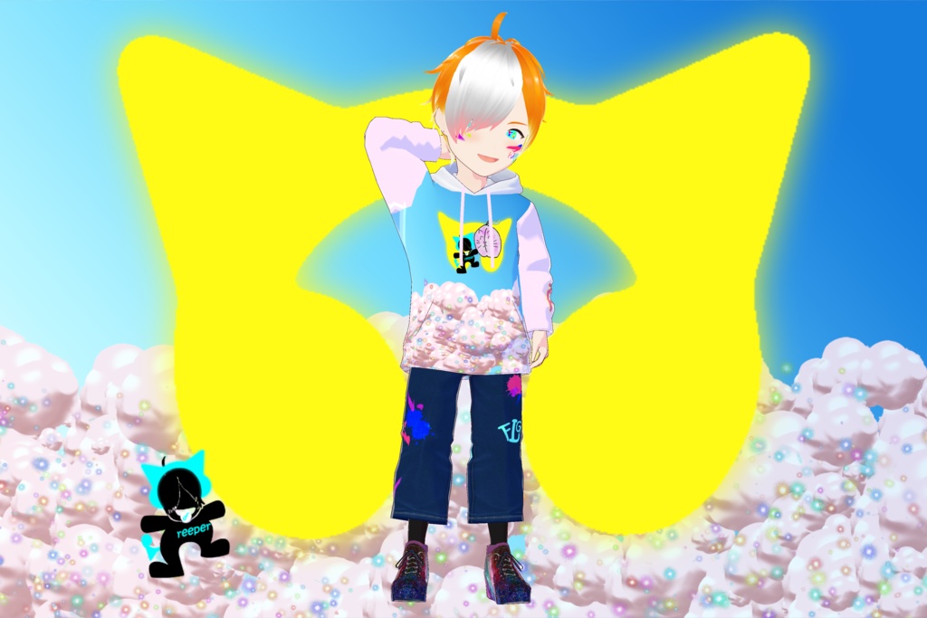 【無料版あり】【VRoid正式版対応】ExpCharmオリジナルパーカー