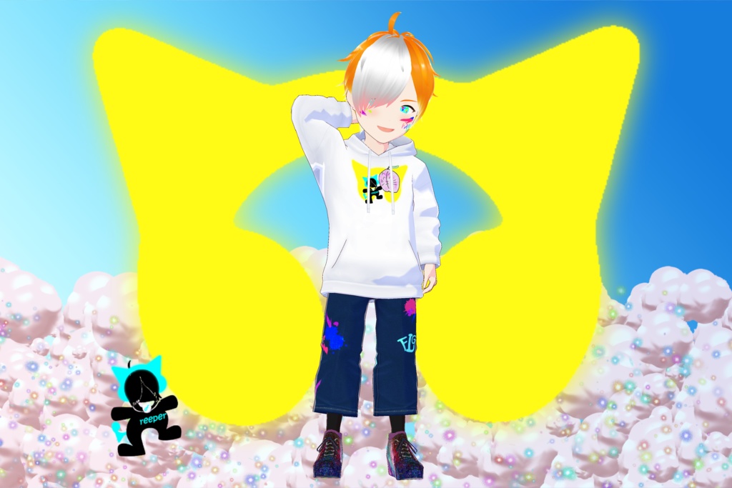 【無料版あり】【VRoid正式版対応】ExpCharmオリジナルパーカー