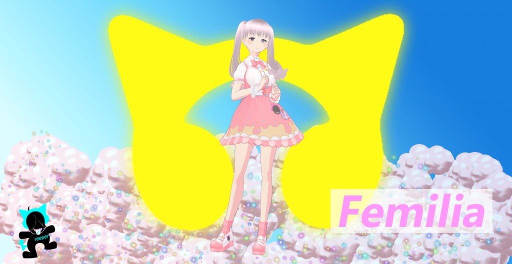 【無料版あり】【VRoid正式版対応】ExpCharmオリジナルパーカー