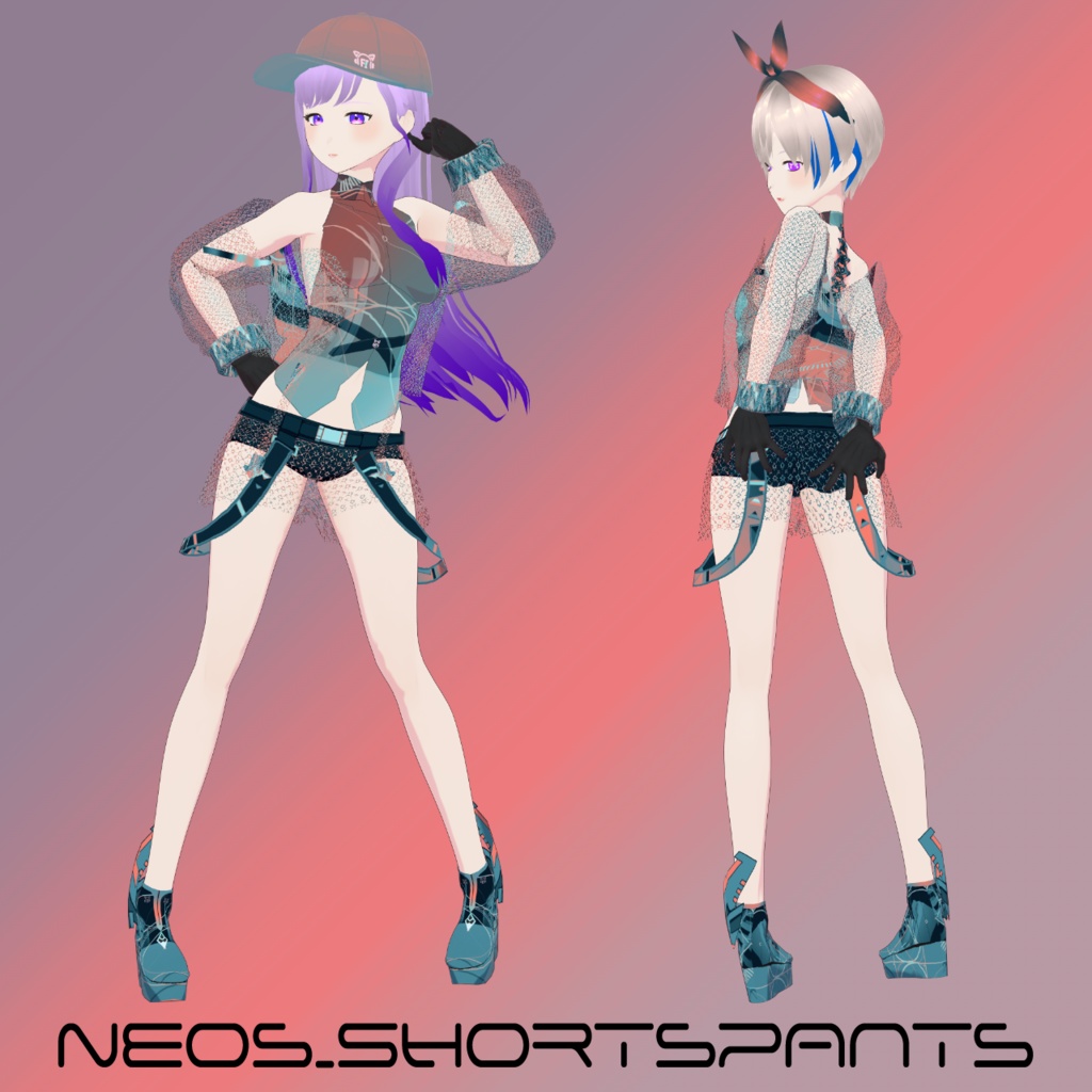 【VRoid texture 1】Neos_Tops＆Shorts