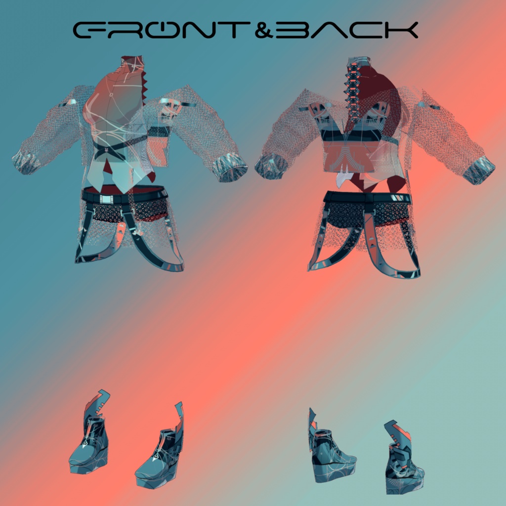 【VRoid texture 1】Neos_Tops&Shorts