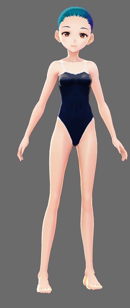 ベースに最適‼ 細身のアバターと太目のアバター(スク水付)