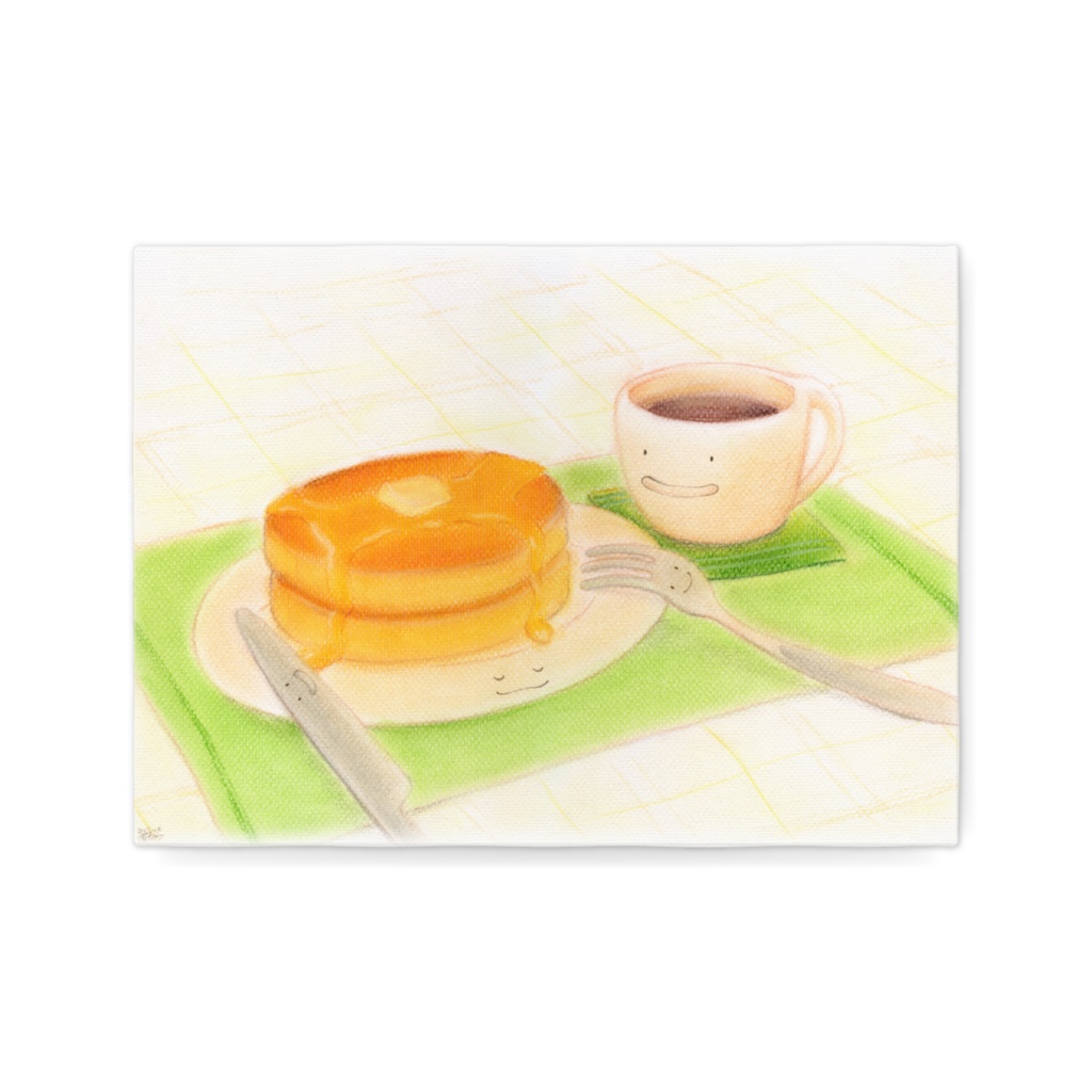 インテリアパネル（F4サイズ）　いただきます《ホットケーキ》