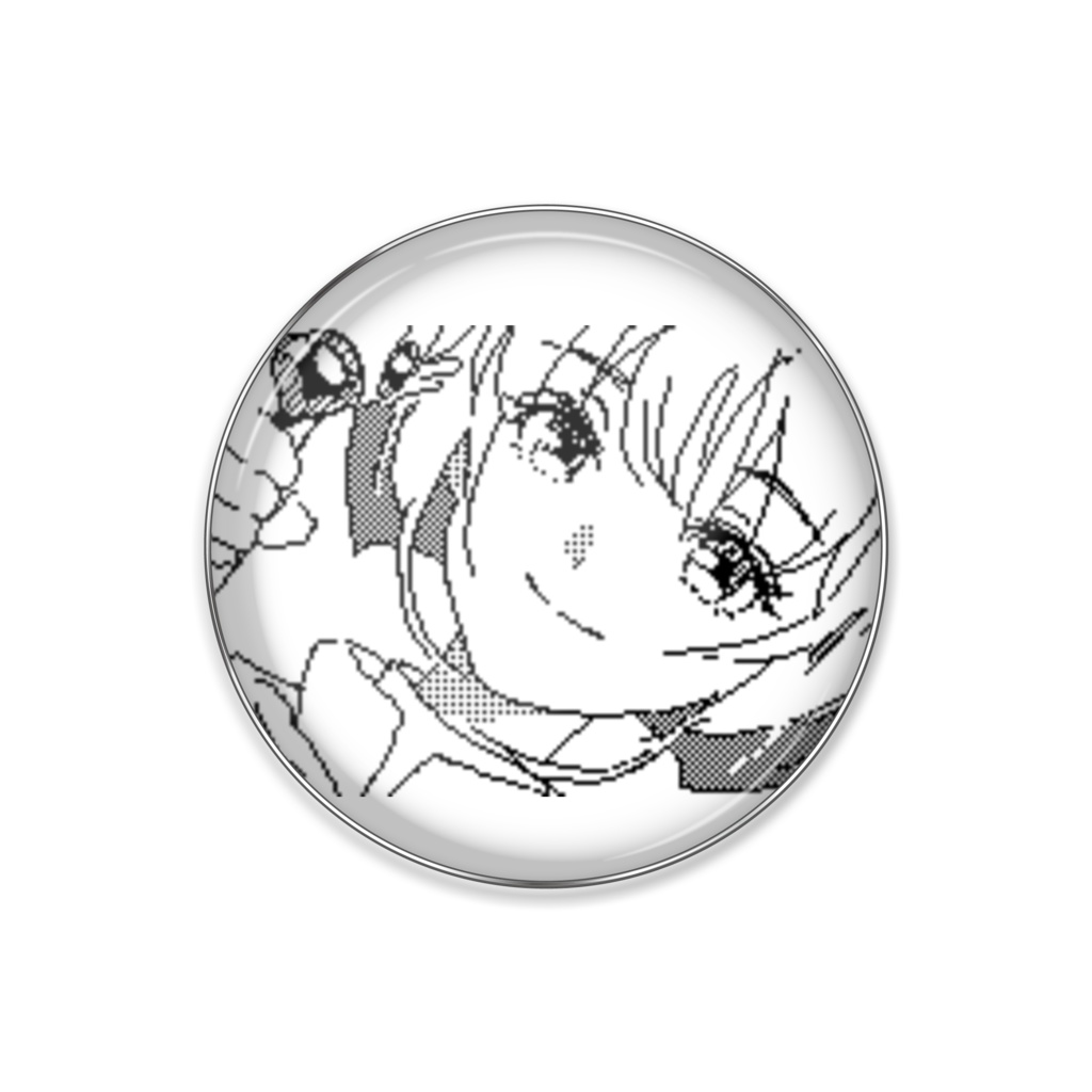 CCさくら✿モノクロ缶バッジ