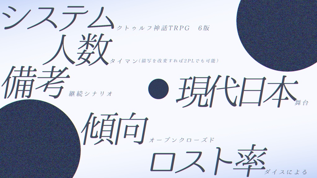 【CoC6版】28℃にいたるまで