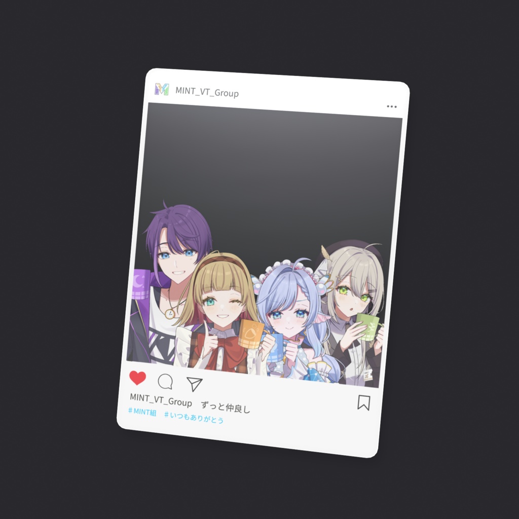 インスタ風クリアカード(MINT組)