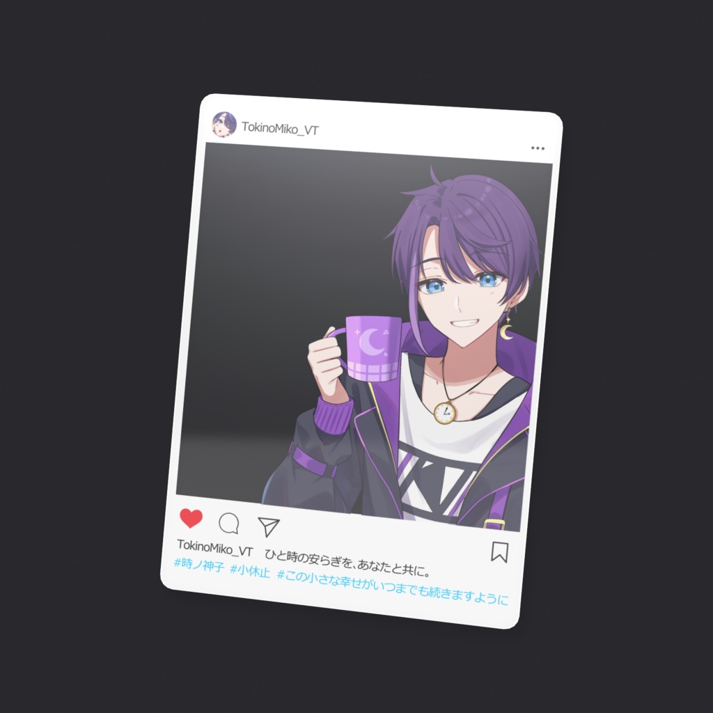 インスタ風クリアカード(時ノ神子)