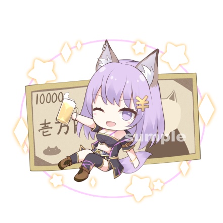 Vtuber にゃまふ。アクリルキーホルダー