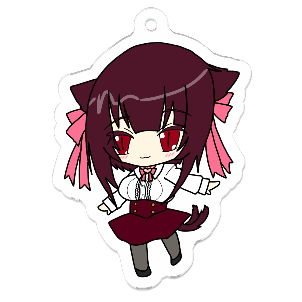 【CreepypastaOC】巫絵梨 アクリルキーホルダー